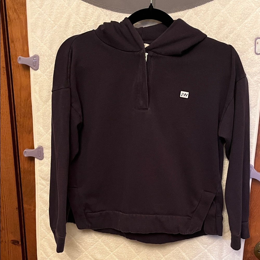 Jack Wills Crop Navy Hoodie